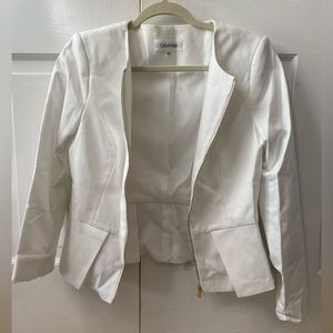 White Calvin Klein blazer